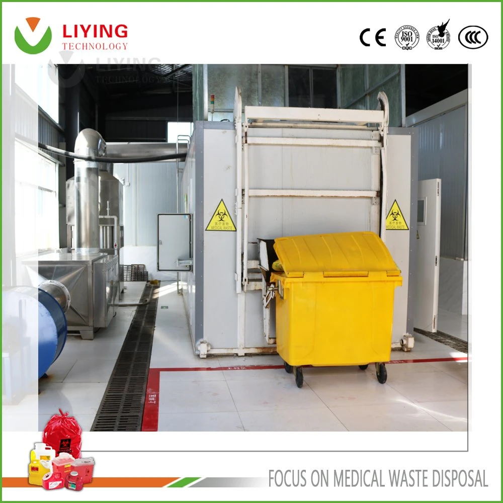 Clinical Medical Garbage Treatment Equipment Producer with Morden Microwave Sterilization and Shredder