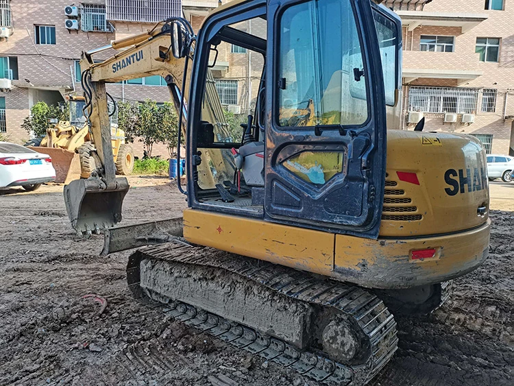 Used Chinese Famous Brand Second Hand Shantui Se60 Small Crawler Excavator 6ton Mini Backhoe Excavator Hot Sale