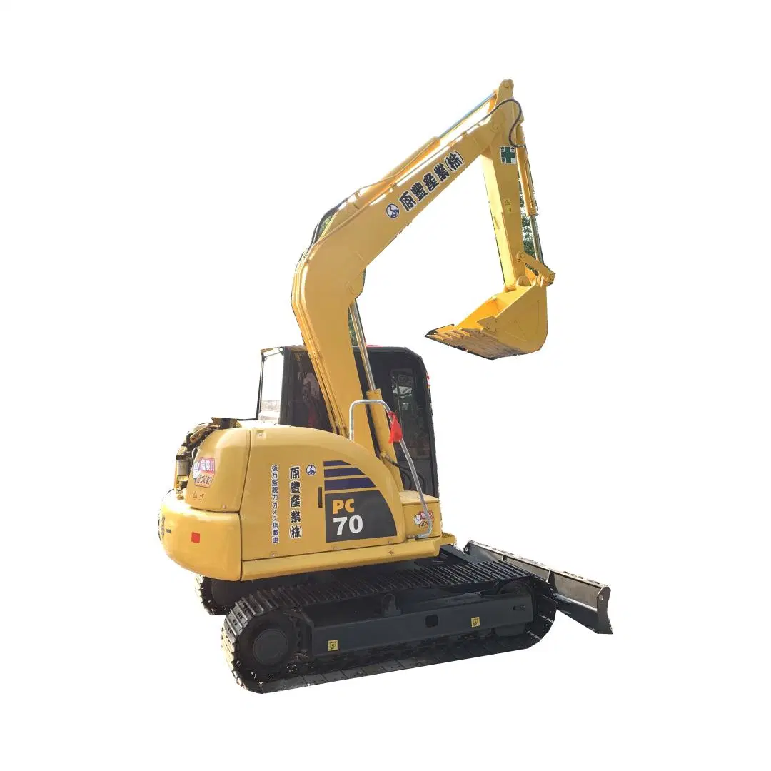 الأداء الجيد من الجانب الثاني PC70-8 اليابان استخدمت زحف Komatsu الهيدروليكي الحفار المستخدم في المخزن