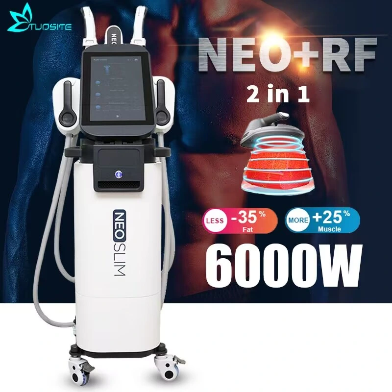 5 Handles EMS Sculpt 15 Tesla Muscle Stimulator Sculpting RF Neo Body Slimming Machine with Plevic Floor Cushion