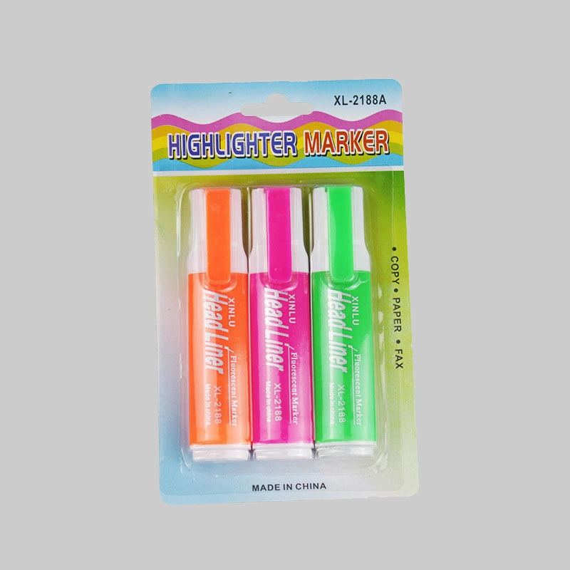 4mm Colors Highlighter Marker with Multicolour Environmental Easy to Carry Clip Small Shape