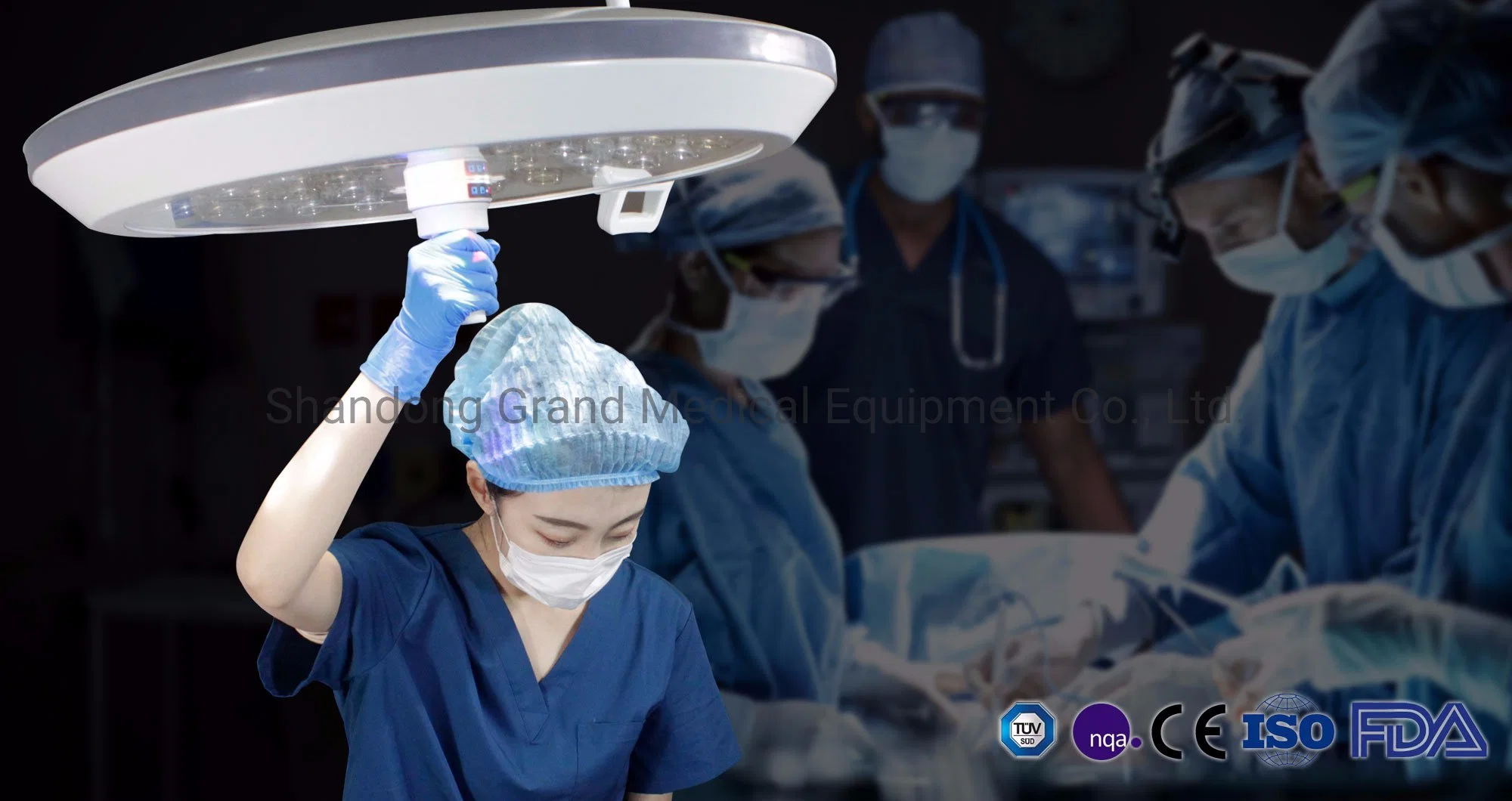 Operation Theater Light Surgery Lights Surgical Operation Illumination Lamps Double Arms Shadowless Surgical LED Light