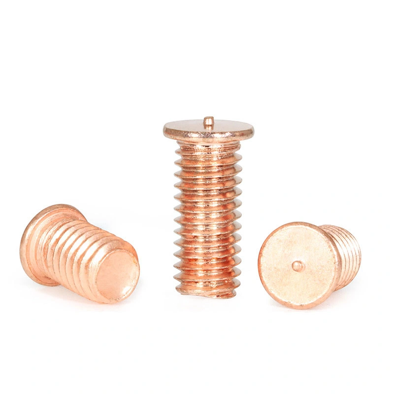 Zd Zds-M3 M4 M5 M6 Steel Copper Plated Seed Welding Screws Stud Spot Welding Screw