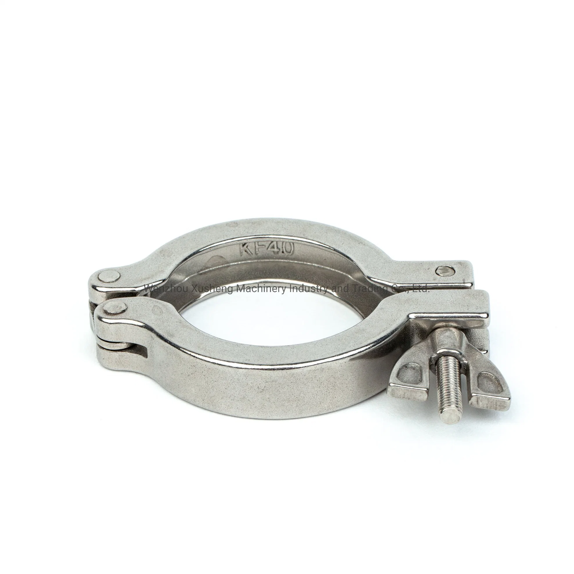 304 Sanitary Stainless Steel Double Pins Pipe Clamp