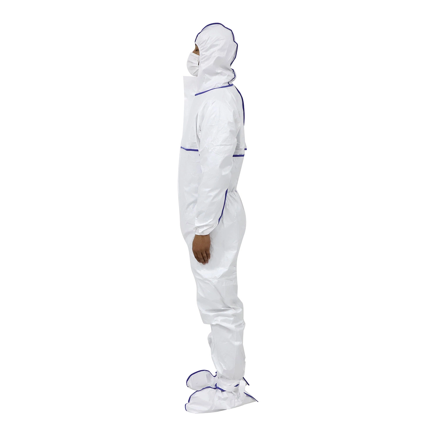 Sterile and Non-Sterile Type Disposable Protective Clothing with Conjoined Boots Design