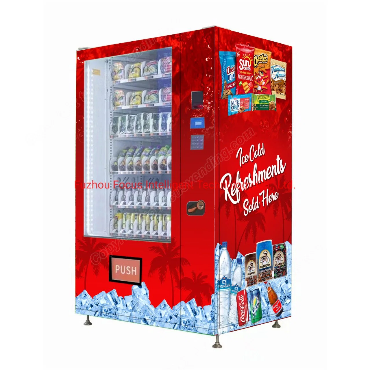 Big Automatic Self Vending Machine to Sell Packed or Box Candy