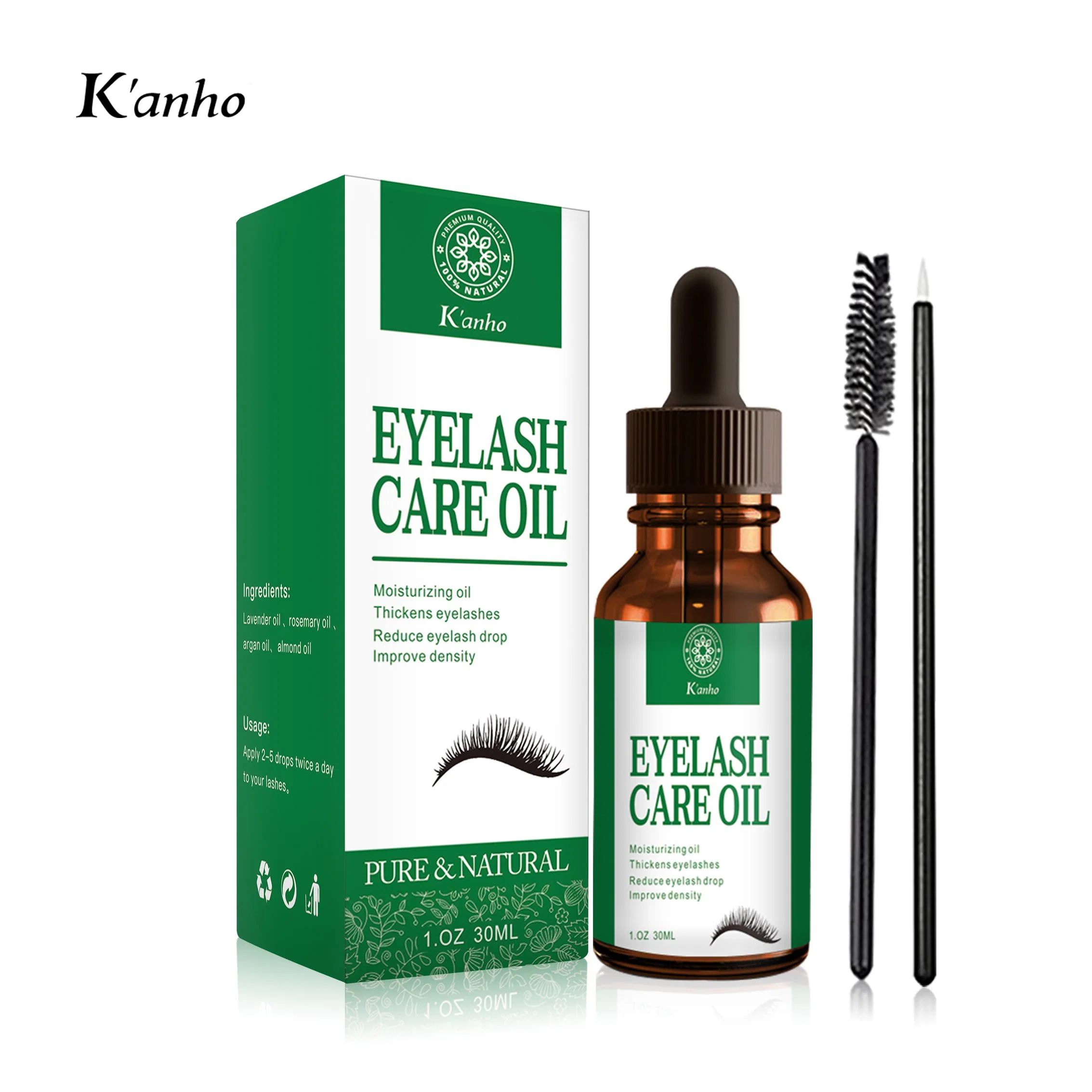 100% Pure Organic Cold Pressed Private Label Refined Hair Growth Eyelashes Eyebrows Castor Oil