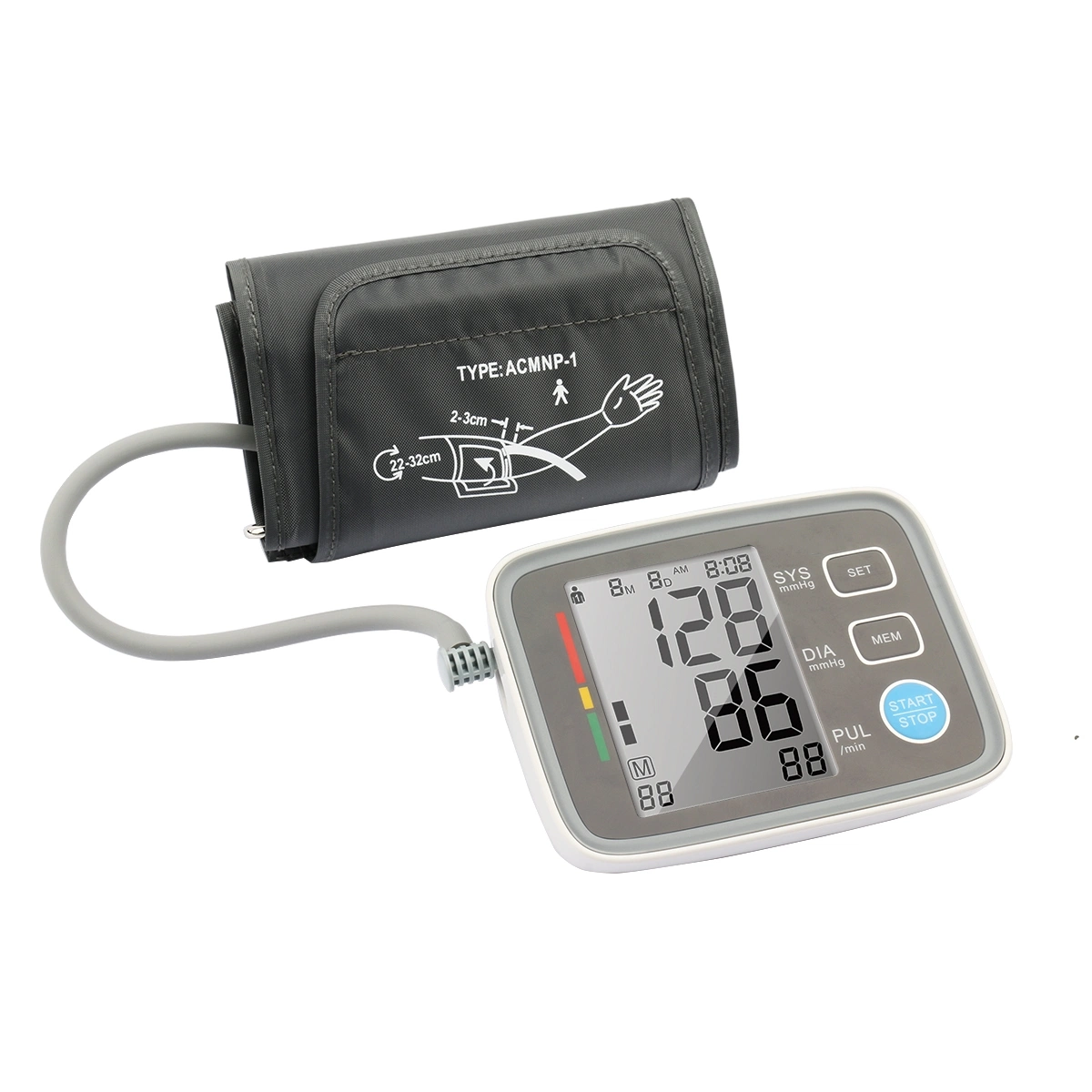 Esfigmomanómetro brazo CE Bp tensiómetro digital con Bluetooth