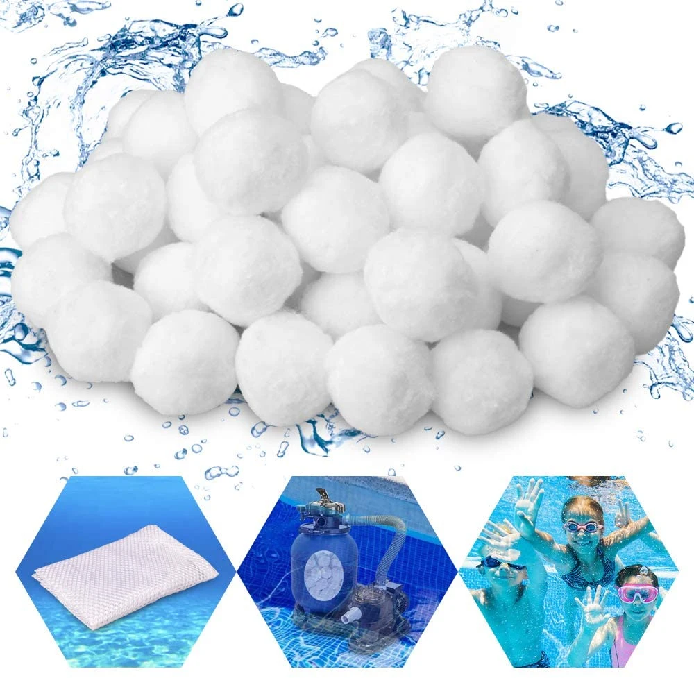 High Temperature Resistance Swimming Pool Clean Fiber Ball for Industry Water Treatment