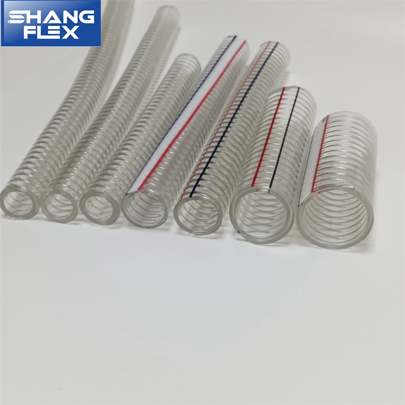 Clear/Transparent PVC Plastic Spiral Steel Wire Suction/Discharge Water Soft Hose