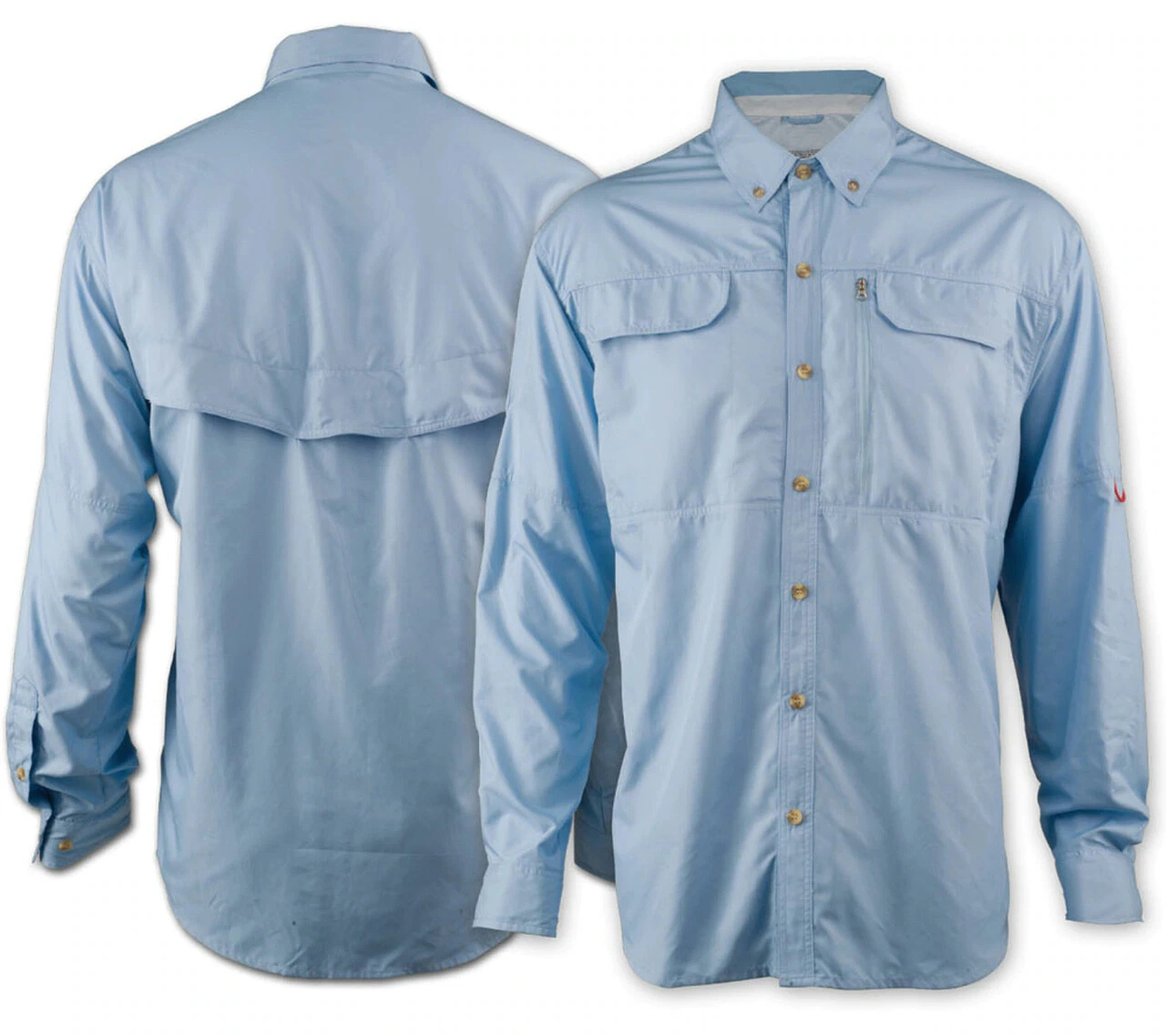 UV Protection Upf 50 Polyeeter Mens Long Sleeve Quick Dry Fishing Shirt