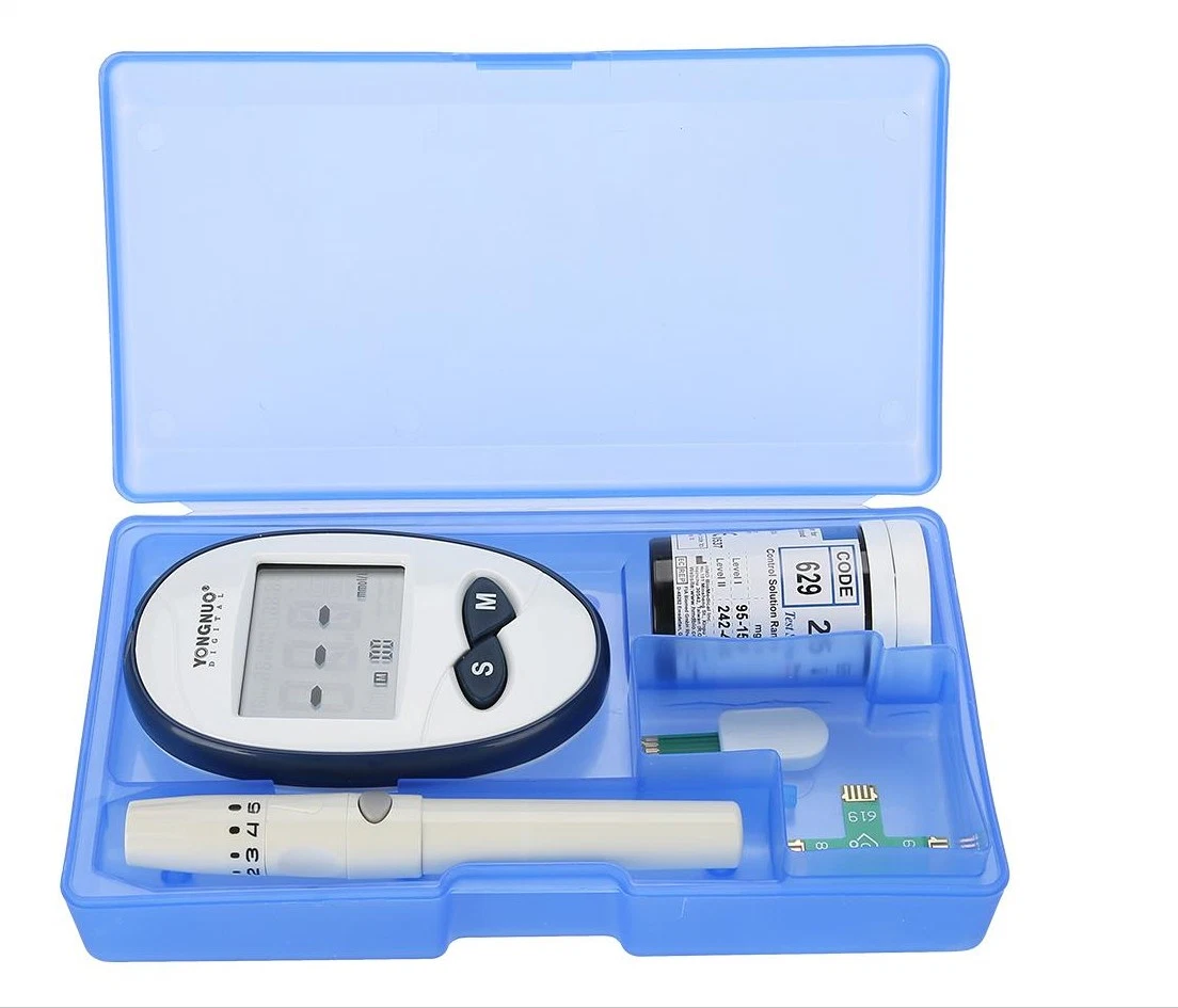 Household Medical Grade Glucometer with Test Strips China Blood Sugar Glucometer