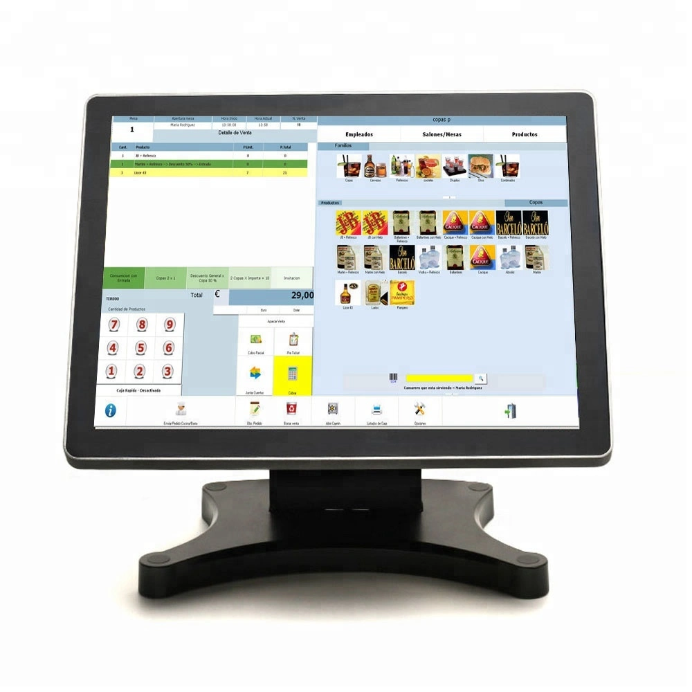 True Flat 10 Points Capacitive Touch 15inch POS+Systems /POS/POS Machine