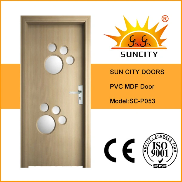 Plywood Timber Plastic Composite Interior Wooden Glass Figerglass Water Proof Door