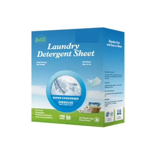 High Effective Quality Washing Detergent Sheets Disposable Laundry Detergent Paper Soap Sheets