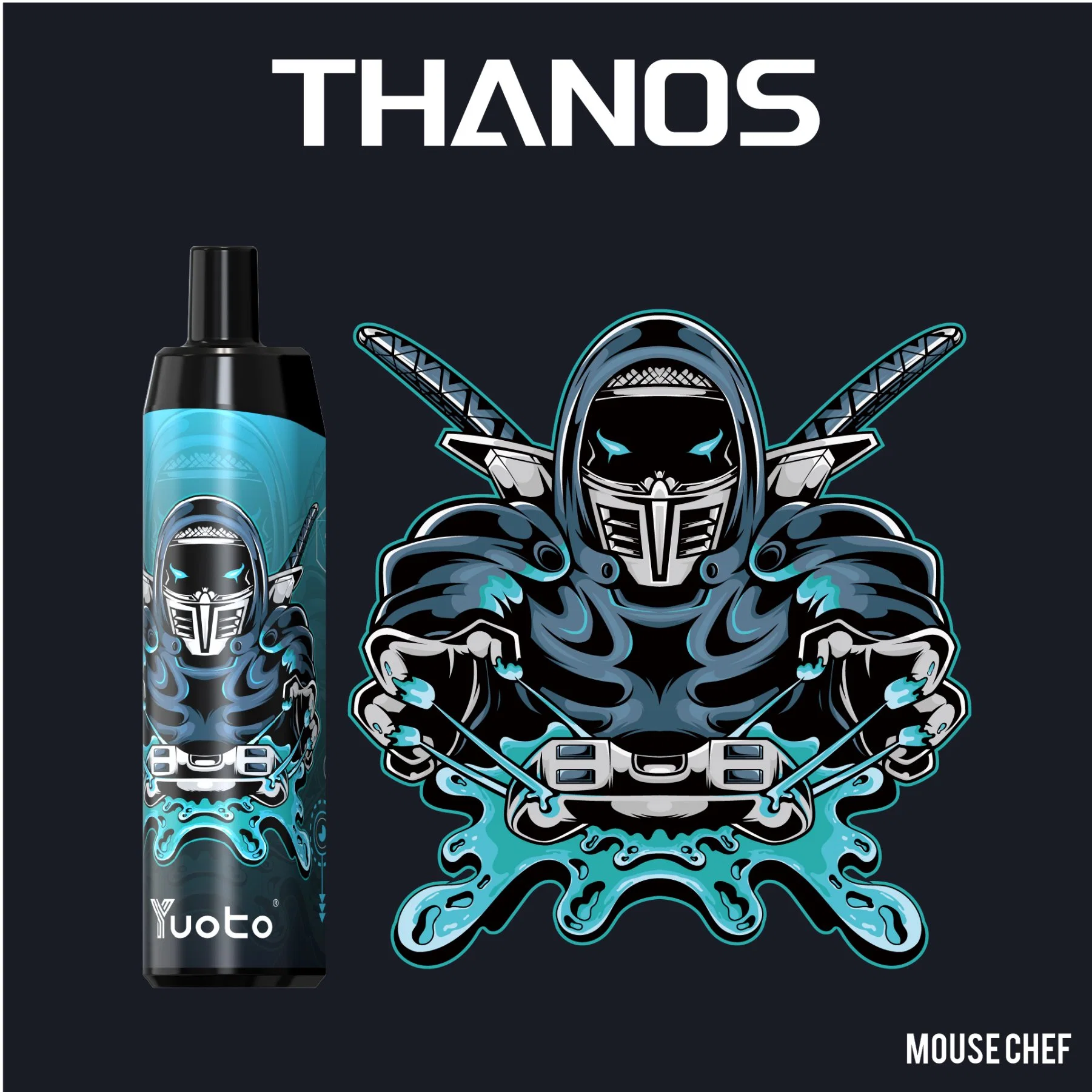 Yuoto Thanos 5000 Puffs 5% Nicotine 14ml E Liquid 650mAh Battery Mesh Coil Rechargeable with Type vape