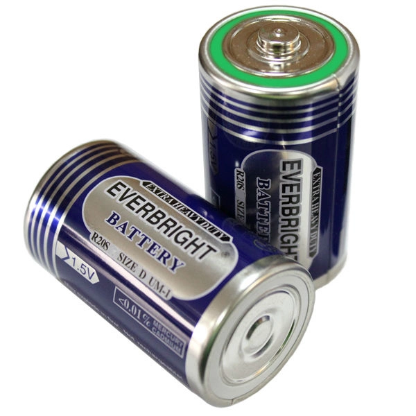 IEC Standard Size D Zinc Carbon Battery in Metal Jacket