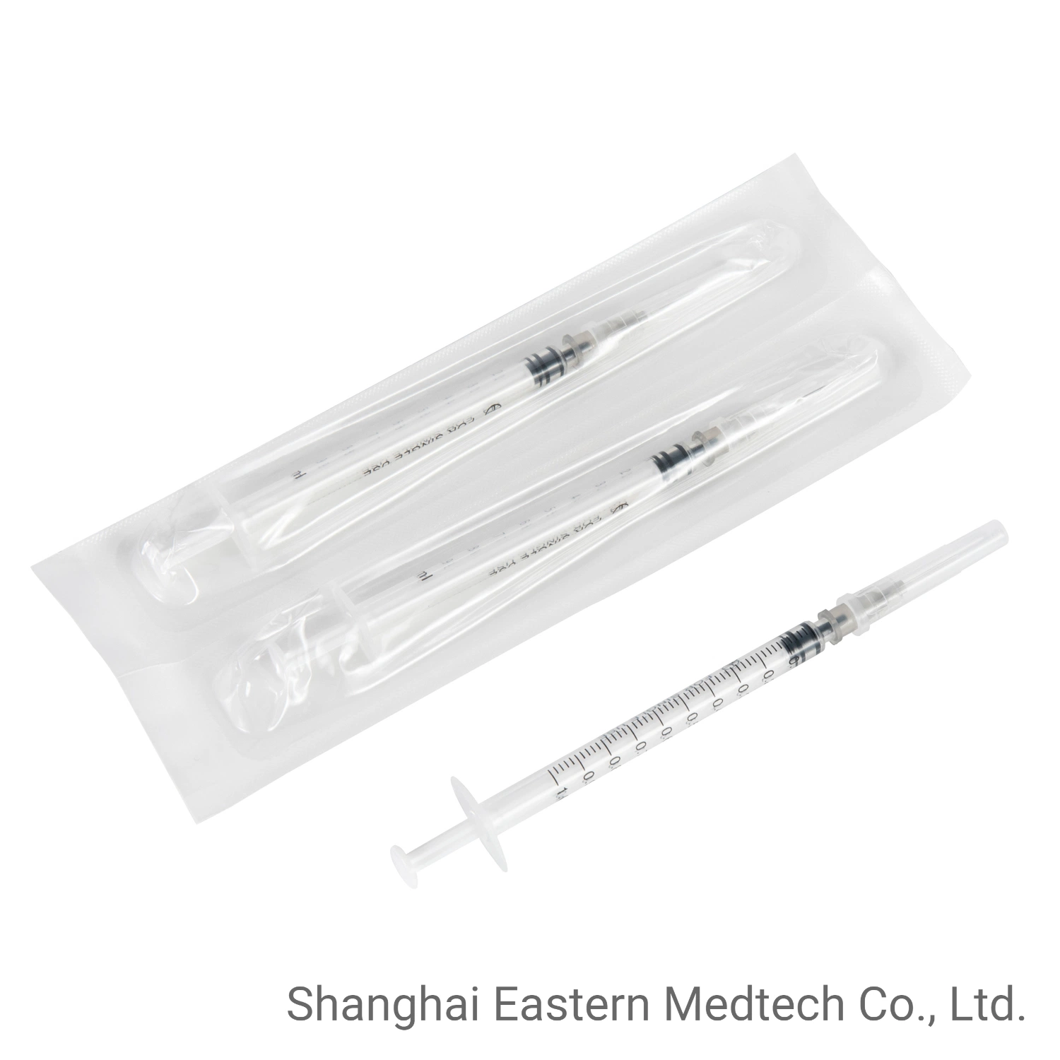 China Wholesale/Supplier Medical Supply Classic 1ml 3-Part Disposable Sterile Syringe for Vaccine Injection Use