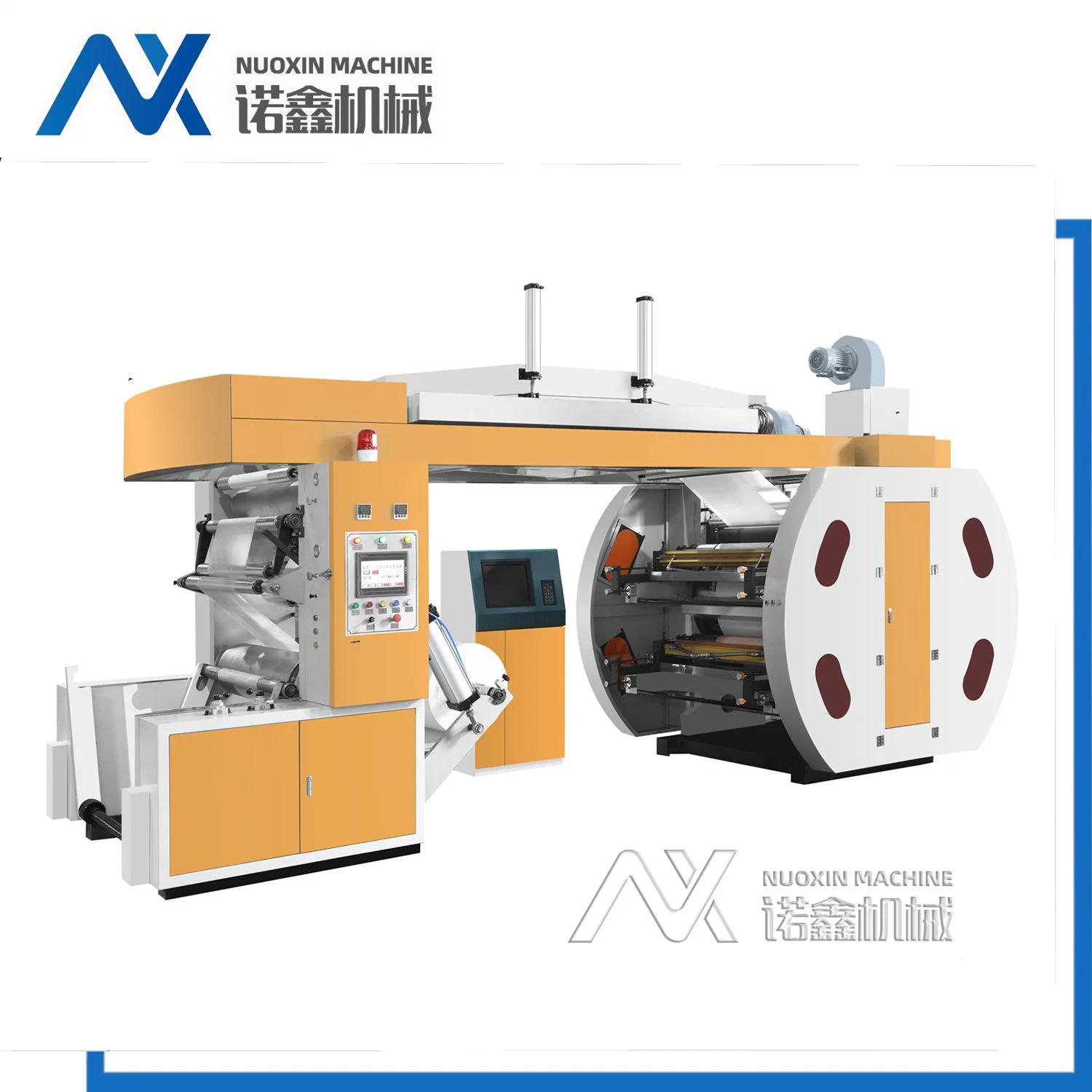 200m/Min 4 Color Flexographic Printing Machine (Central drum type)