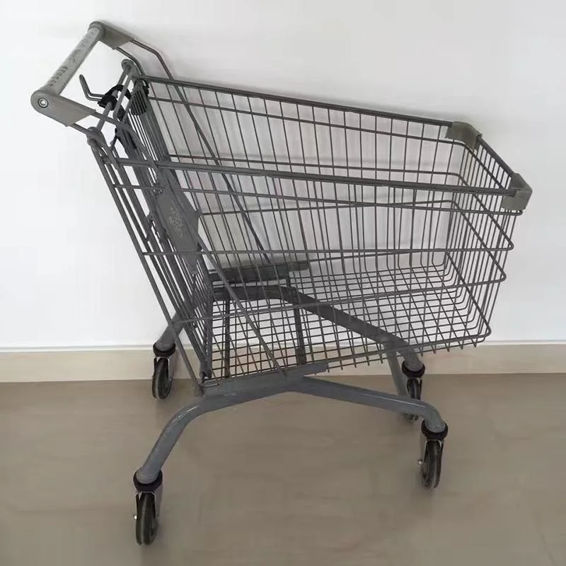 Shopping Trolley in Metal Material with Shopping Baskets