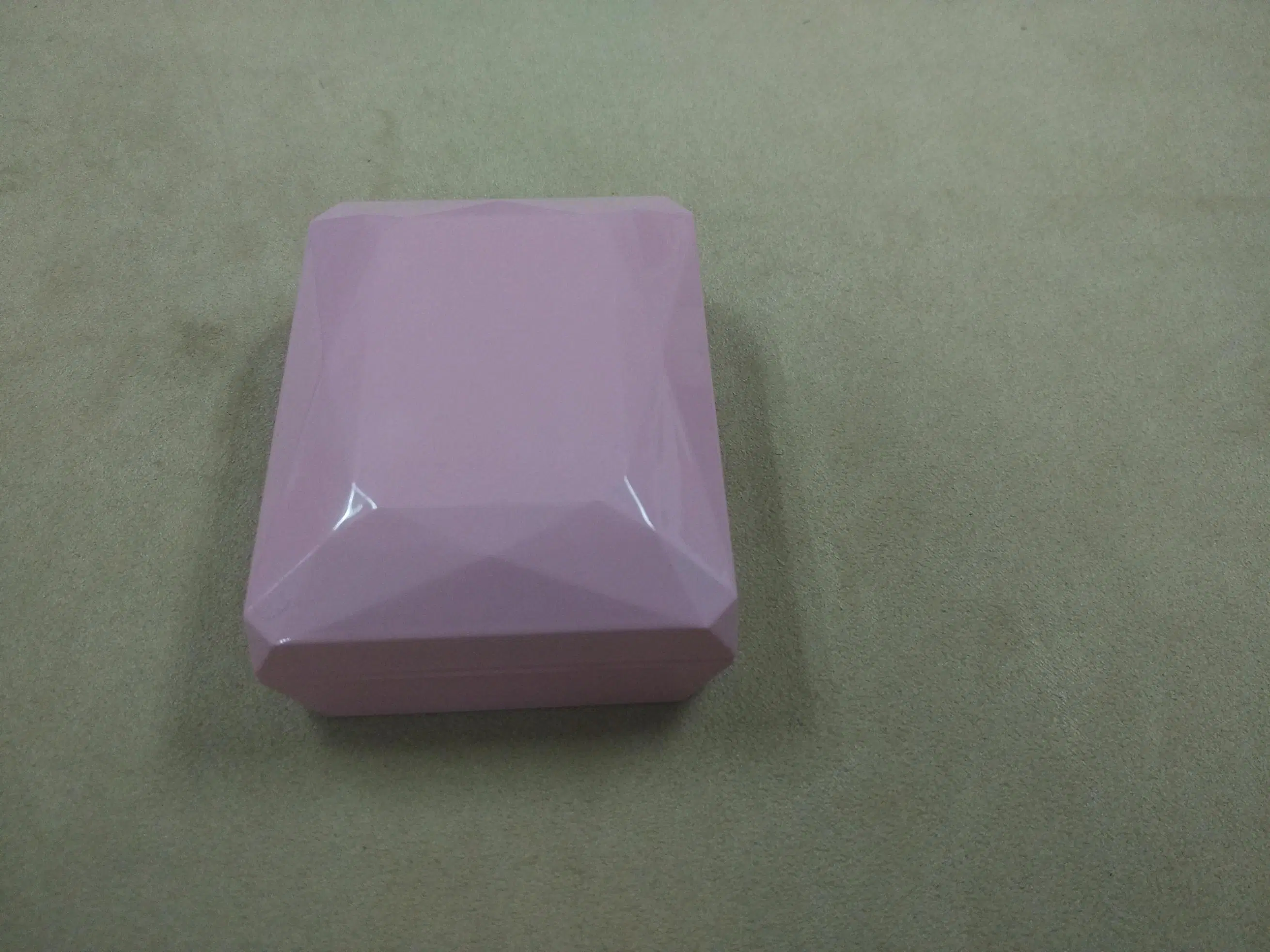 Pink High Gloss LED Jewelry/Necklace Plastic Box