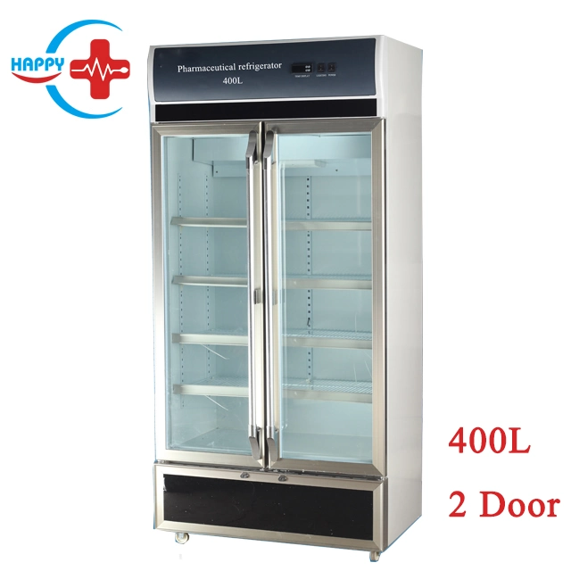 HC-P002 refrigerador de alta capacidad de 5 capas para reactivo, sangre, hisopo de prueba médico refrigerador farmacéutico de 400L 2 a 8 grados