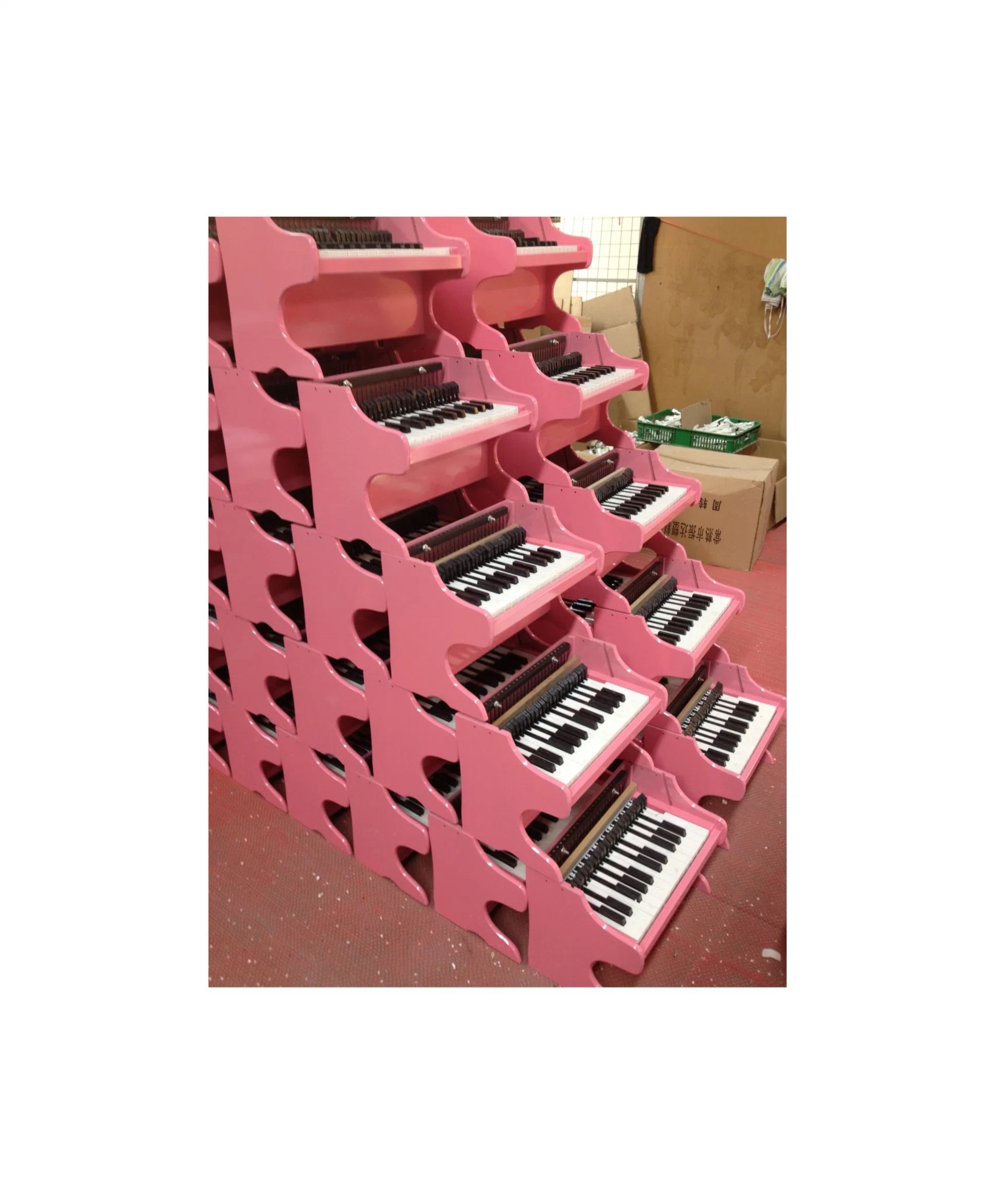 25 Key Toy Piano de madera MDF con hermosa decoración