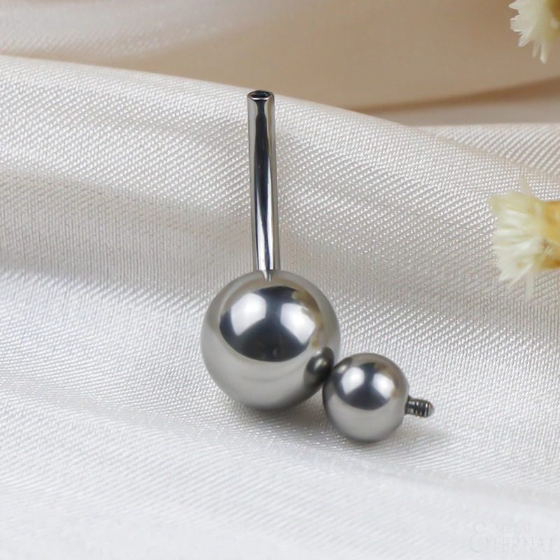 Eternal Metal ASTM F136 Titanium Internal Thread Belly Button Ring Piercing