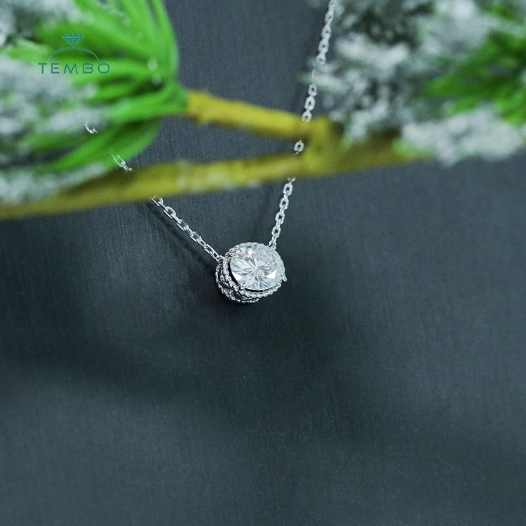 Sterling Silver Lab Diamond Ожерелье модные аксессуары