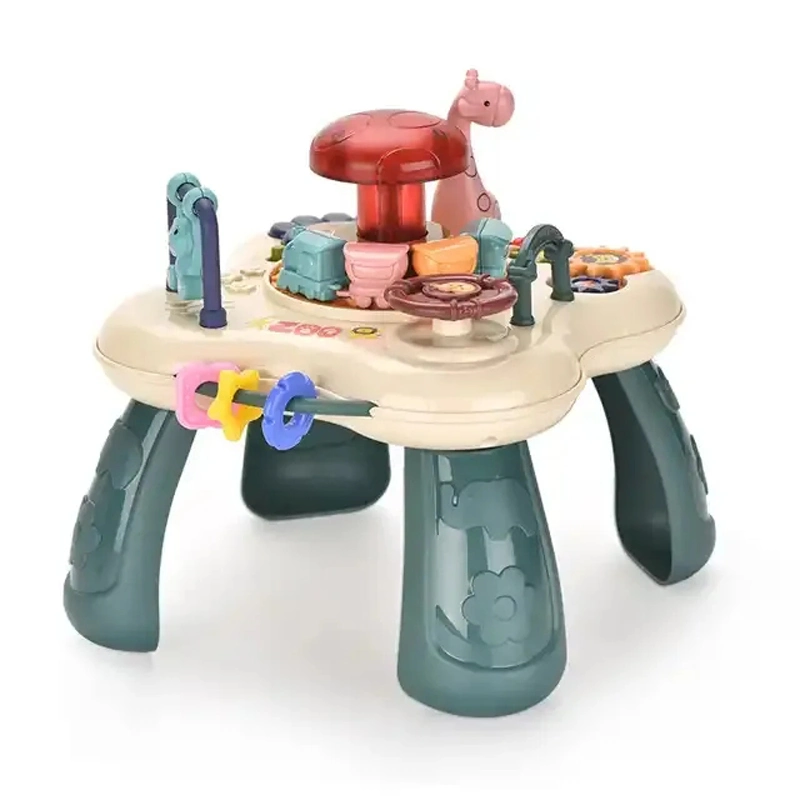 Mini Table Game Educational Gift Toy Children Intellectual Toys 360 Degree Rotation Table Game for Boys and Girls with Music and Light