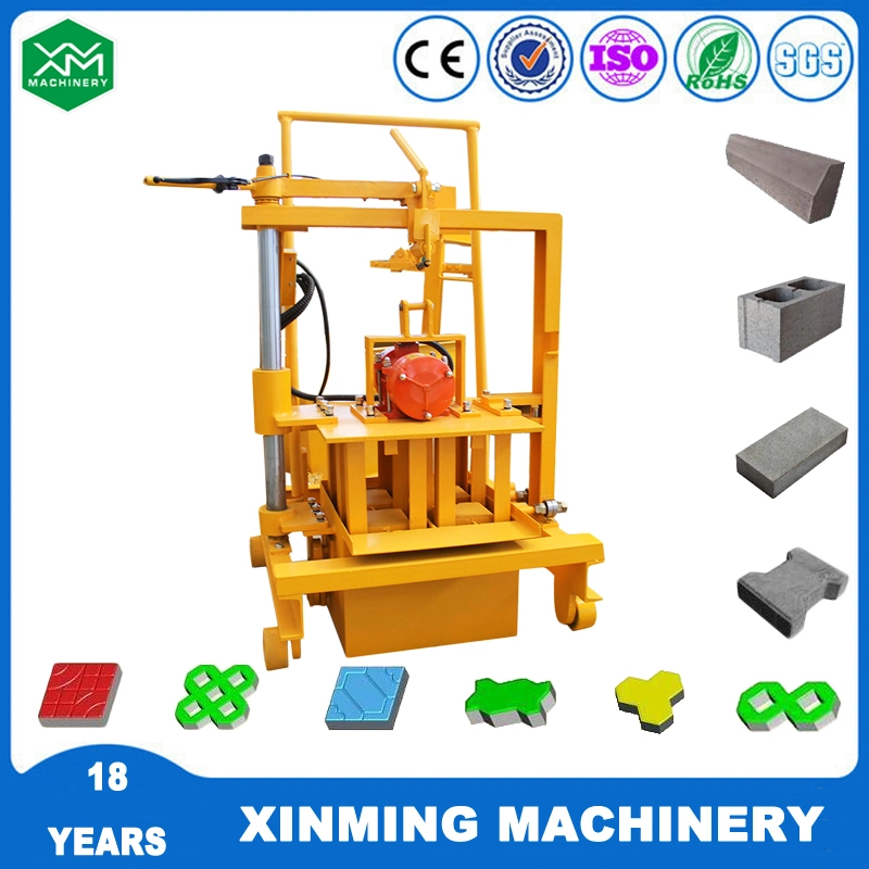 Qmy2-45 Small Concrete Hollow Block Making Machine with Vibrator in China