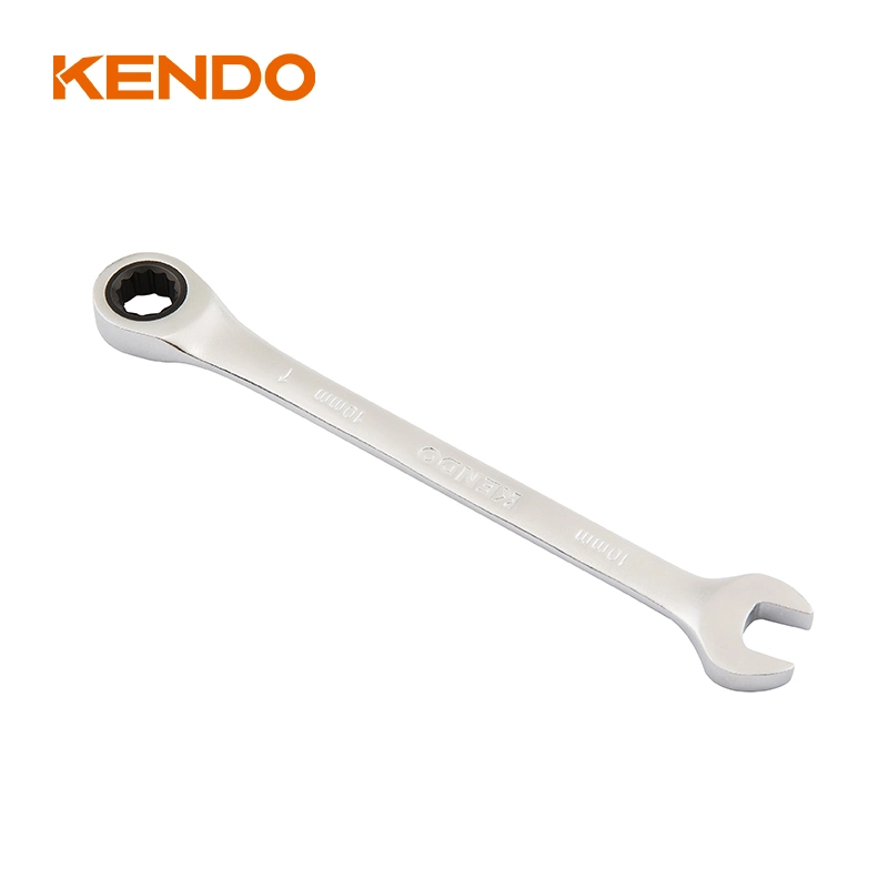 Kendo Metric Ratcheting Wrench Ring Open End Ratchet Combination Spanner
