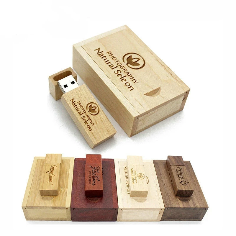 Lápiz de memoria Flash USB de madera conductor Flash Drive USB Stick