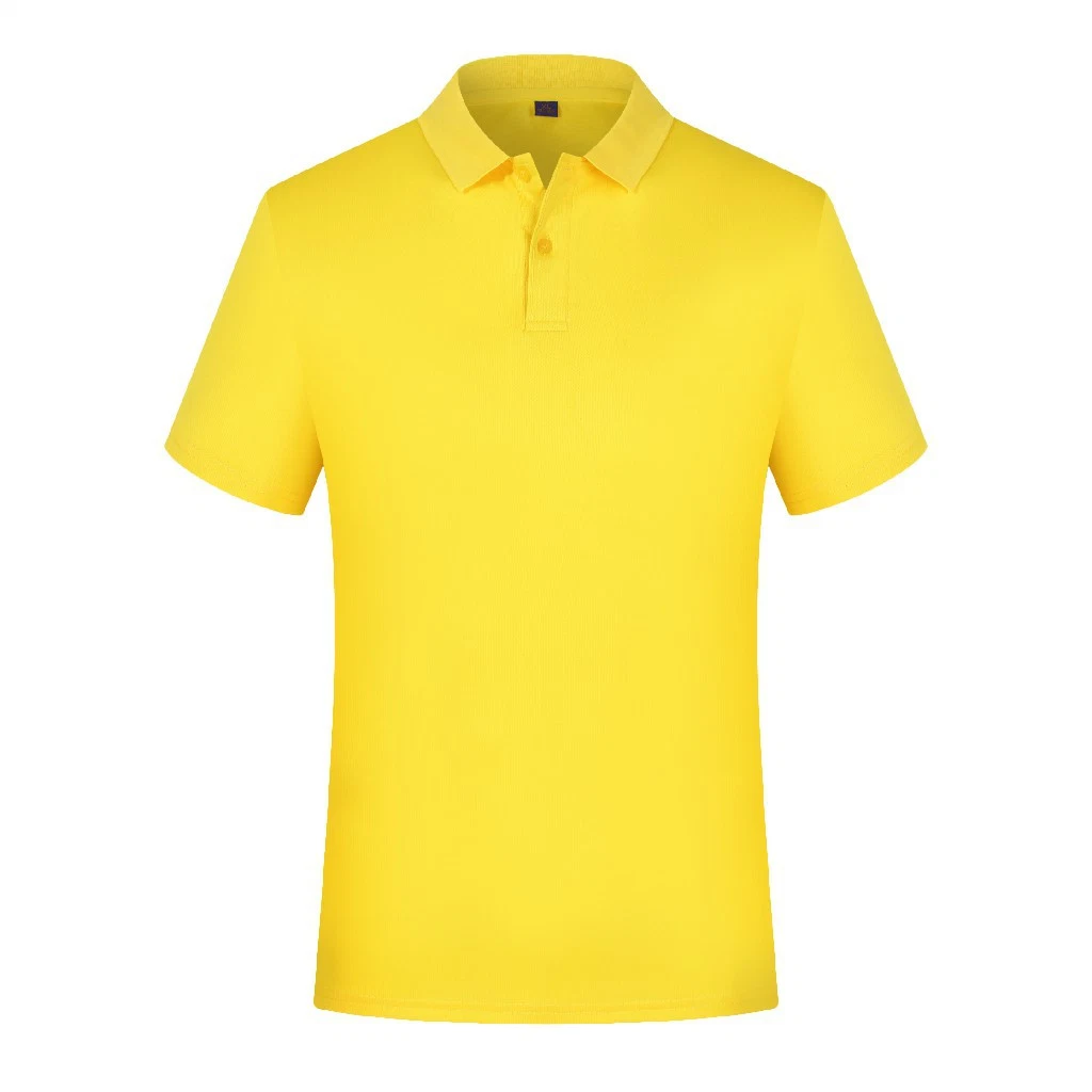مصنع الصين لون صلب الشعار المخصص قميص جولف القطن قميص بولو الترويجي قميص بولو للتمارين