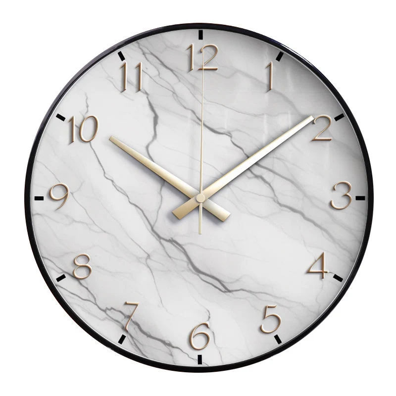 Modern Home Decoration Digital Clock Factory Promotes 12 Inch Round Plastic Wall Clocks