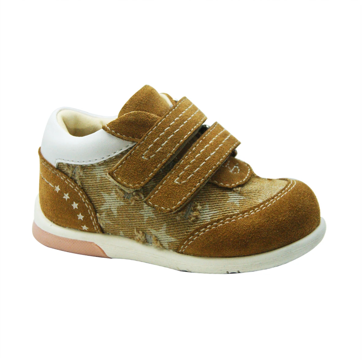 Baby Soft Leather Stable Walking Shoes with Removable Arch Support Insole