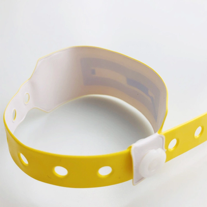 13.56MHz RFID Disposable Bracelet PVC Wristband for Hospital