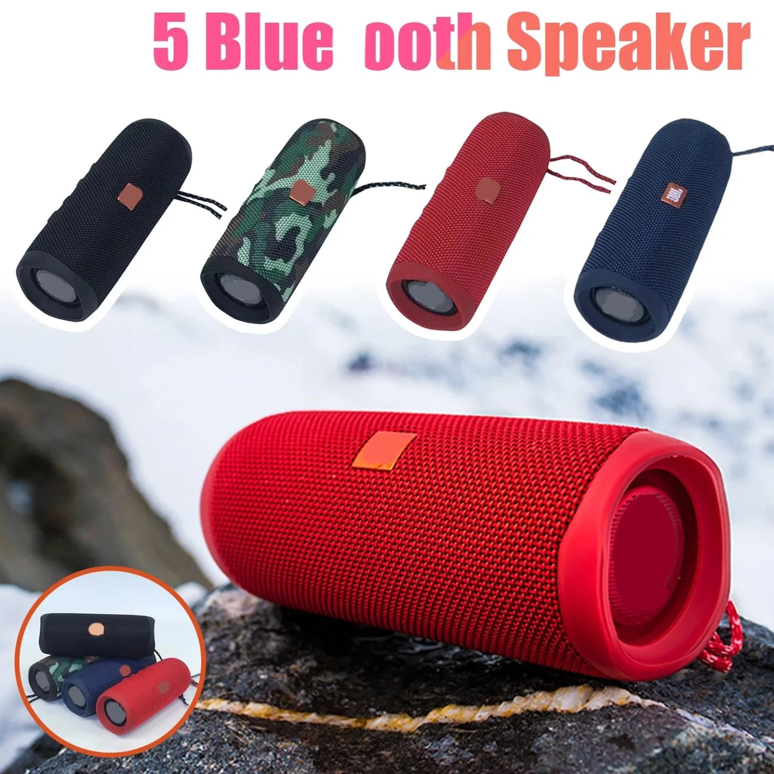 Audio JL FLIP6 Music Calidoscopio altavoz inalámbrico Bluetooth Mini Audio para ciclismo al aire libre, graves portátiles