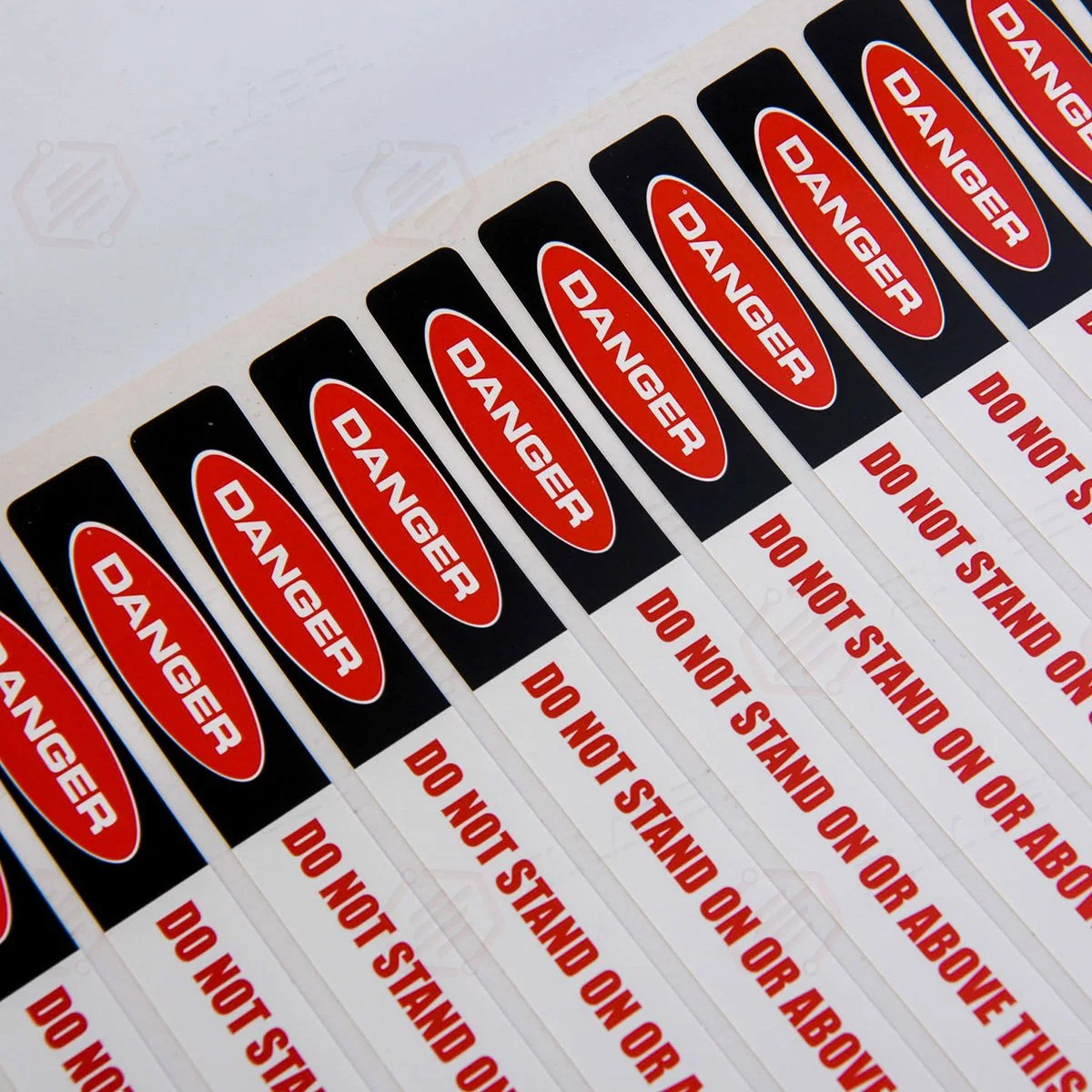 Custom Adhesive Sticker Waterproof Label Industrial Labels for Warning