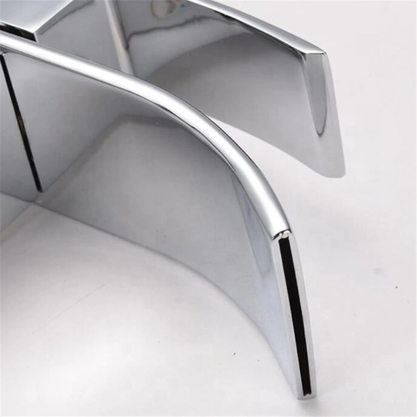 Waterfall Sink Basin Faucet Brass Stainless Steel Water Tap