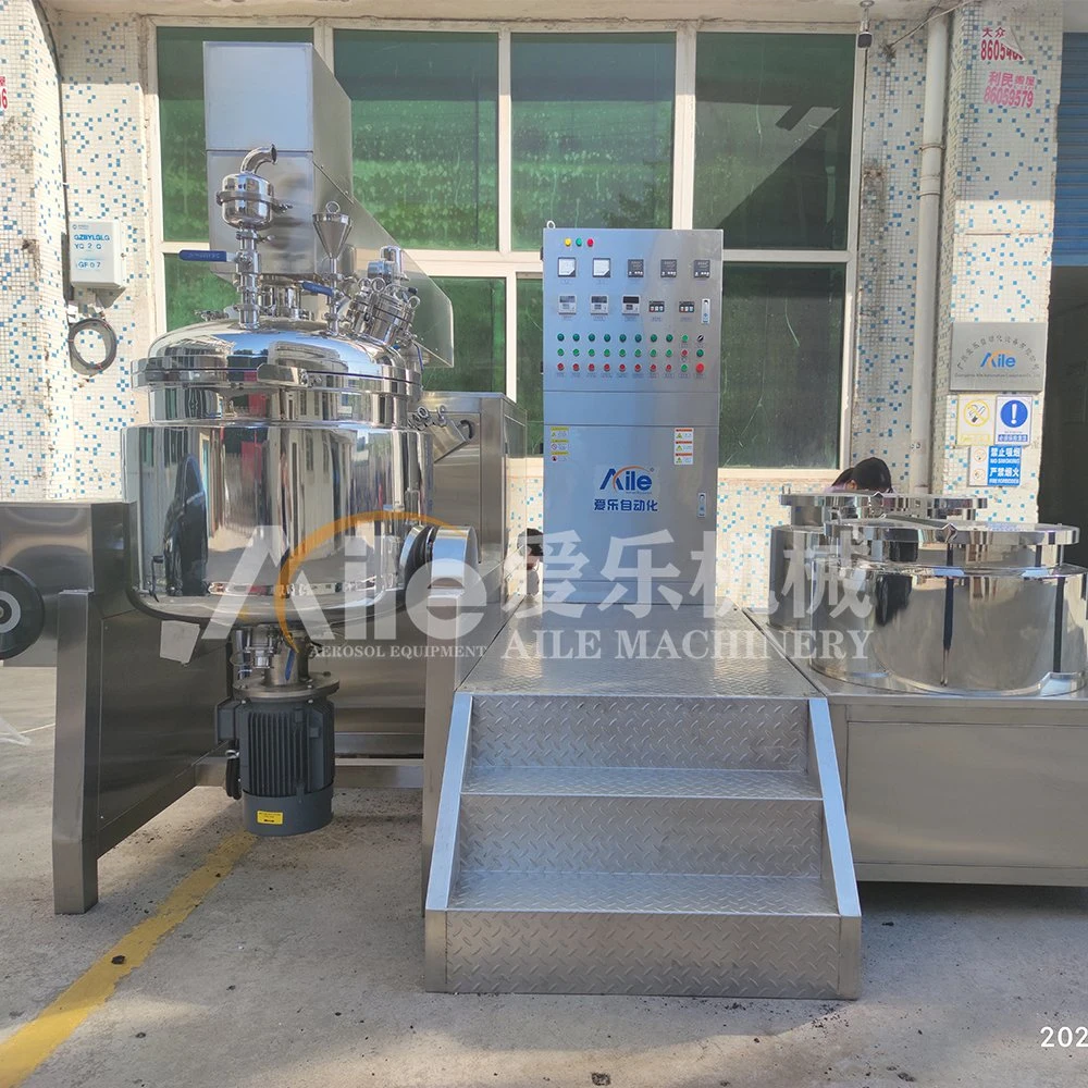 Lotion pour le Shampooing Savon liquide détergent Distributeur mélangeur à haute vitesse de l'équipement de chauffage électrique à vapeur Réservoir de mélange Making Machine avec agitateur