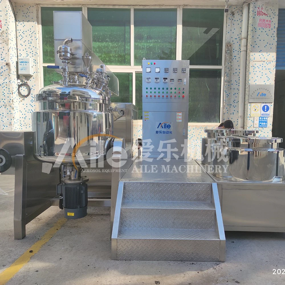 Liquid Soap Shampoo Lotion Detergent High Speed Dispenser Mixer Equipment Electric Steam Heating Mixing Tank Making Machine with Agitator