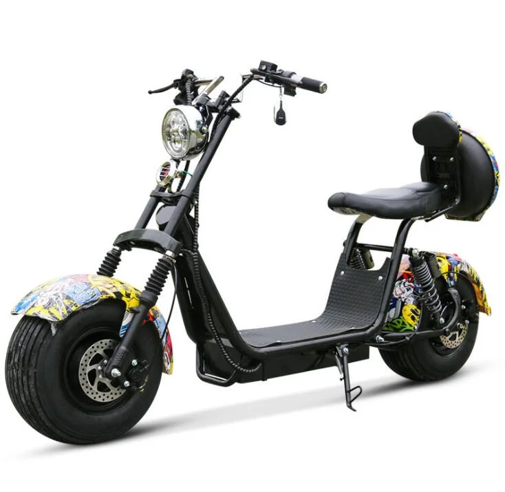 CE/CEE/Coc 1500W/2000W/3000W Eléctrica motocicleta LCD Control remoto neumático de grasa eléctrico Bicicleta bicicleta batería de litio extraíble Citycoco scooter eléctrico