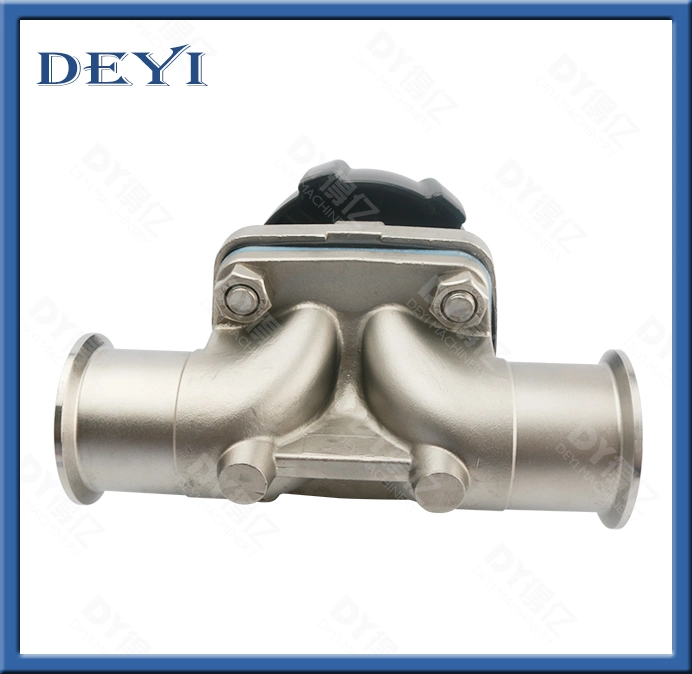 Deyi Sanitary Stainless Steel Diaphragm Valves and Pipe Fittings Good Price