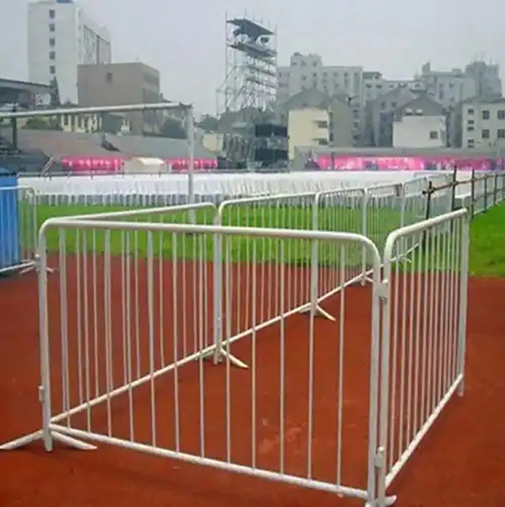 Traffic Road Safety Barrier Steel Barricades with Bridge Base Crowd Control Access Control Fencing