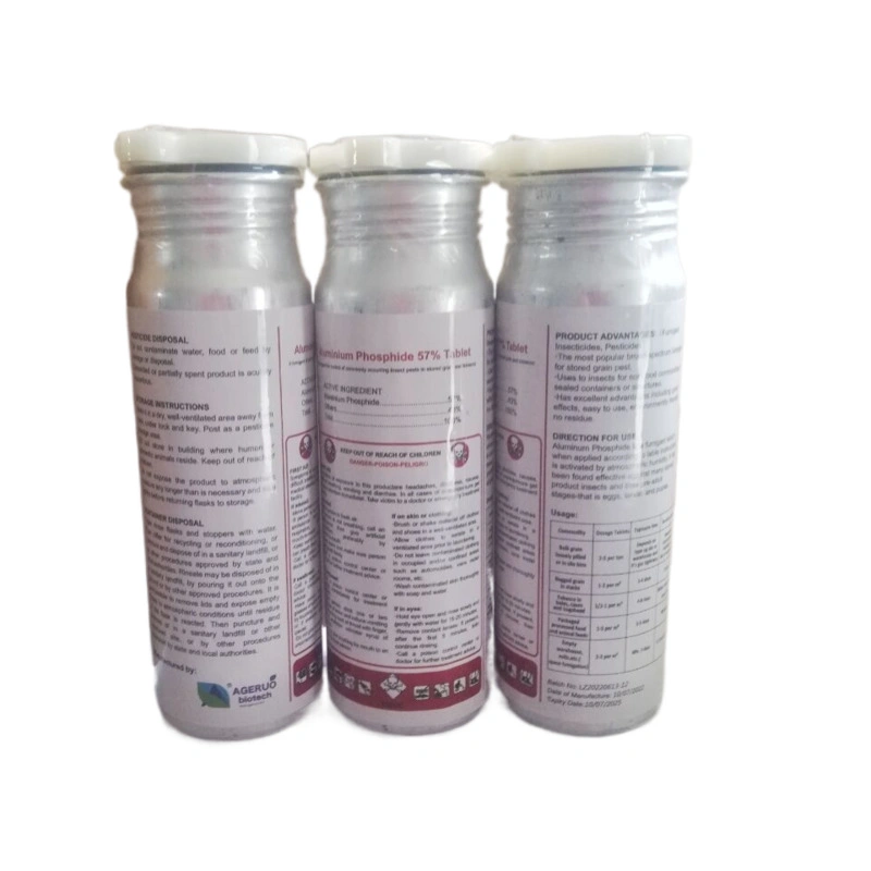 Agricultural Systemic Insecticide Aluminum Phos Phide 56% PT Dp Ta Pellets with Customizable Labels