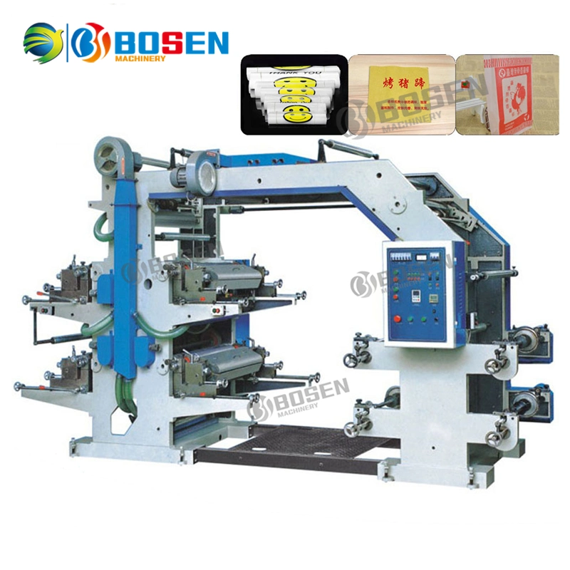 4 Colors Water Based Ink Printing Machine for Paper PE BOPP Film Non Woven Roll Flexo Printing