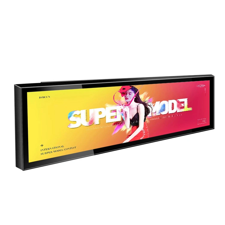 28.5 Inch Digital Shelf Edge Advertising Screen LCD Stretched Digital Signage