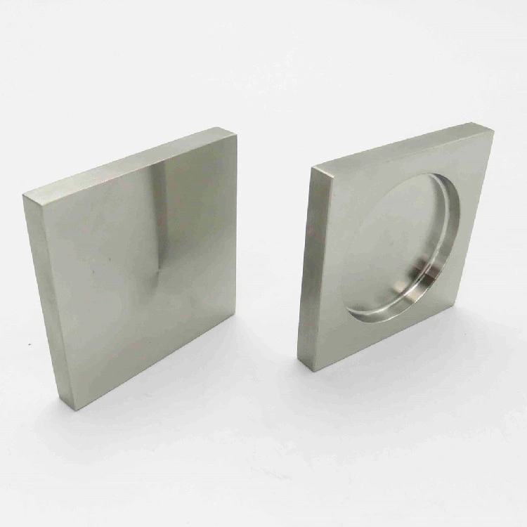 Square Shape Flush Pull Handle Glass Handle with Adhesive Tape