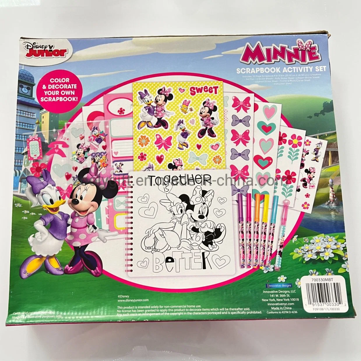 Conjunto de atividades de Scrapbook personalizado espuma de folha de autocolantes inchada em papel Kit de raspador de canto para fotografia e estrutura de autocolantes em camadas